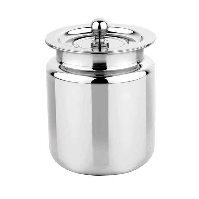 Stainless Steel Ghee Pot, Oil Pot, Ghee Storage Container, With Steel Lid, Capacity 450 ml