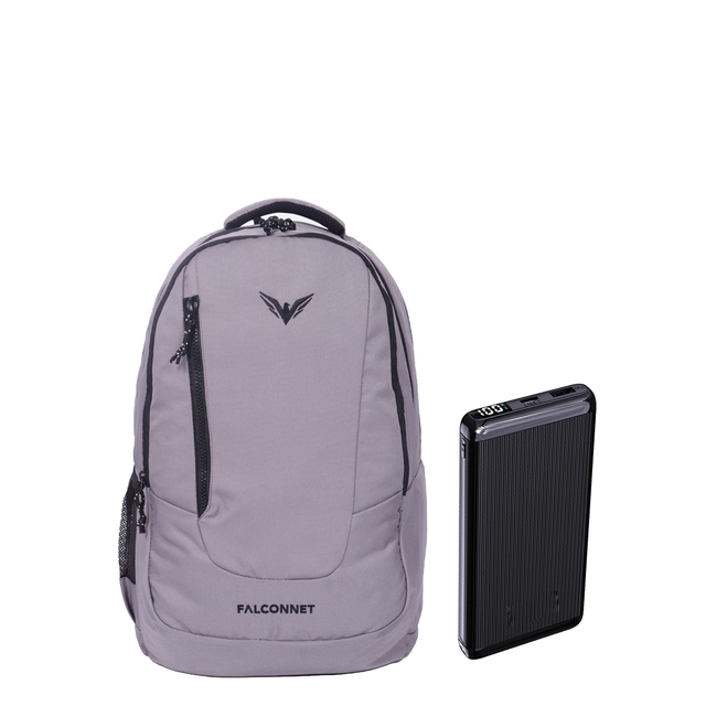 Casual Waterproof Laptop Backpack/Office Bag/School Bag/College Bag with Ivon - 10000mAh 22.5W Fast Charging Power Bank,(Model CR - PB - 207)