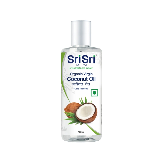 Sri Sri Tattva Organic Virgin Coconut Oil - Cold Pressed | Unrefined | 100ml
