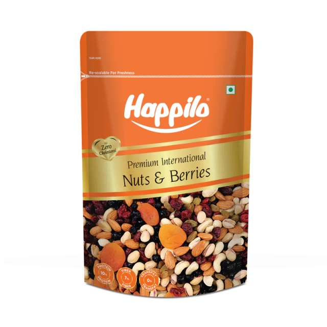 Happilo Premium International Dried Nuts and Berries Mix 200g