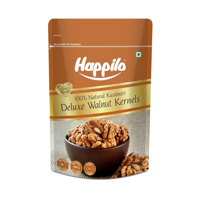 Happilo Deluxe 100% Natural Dried Kashmiri Walnut Kernels 200g