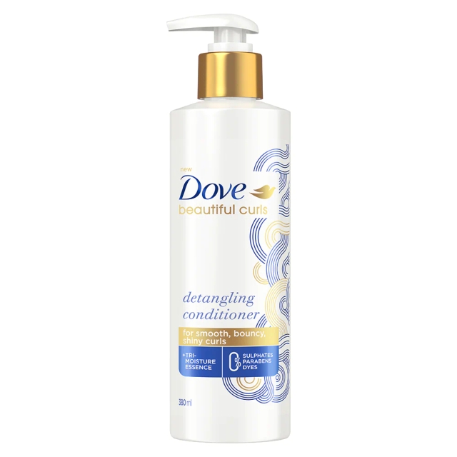 Dove Beautiful Curls Detangling Conditioner 380ml, For Curly Hair