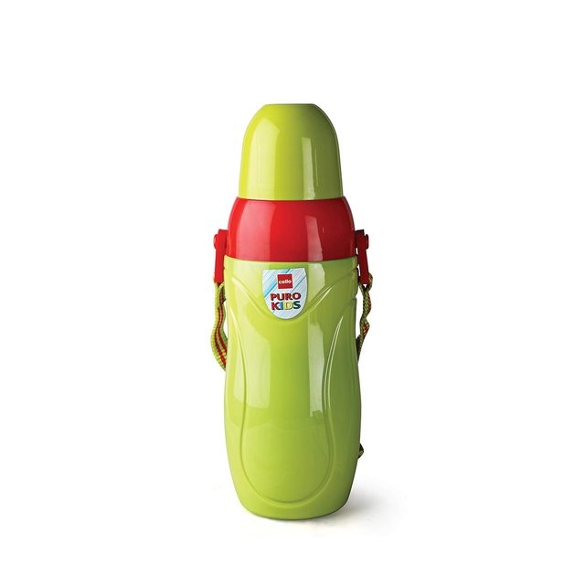 Cello Puro Kids Plastic Kids Water Bottle, 600ml, Green