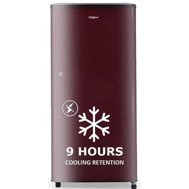 Whirlpool 184 L 2 Star Direct-Cool Single Door Refrigerator (205 WDE CLS 2S SHERRY WINE-Z, Red, 2023 Model)