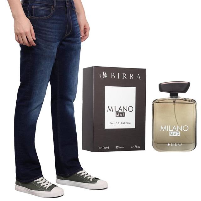 Men's Jeans - 1 pc + Birra Milano Max Perfume 120 ml - 1pc