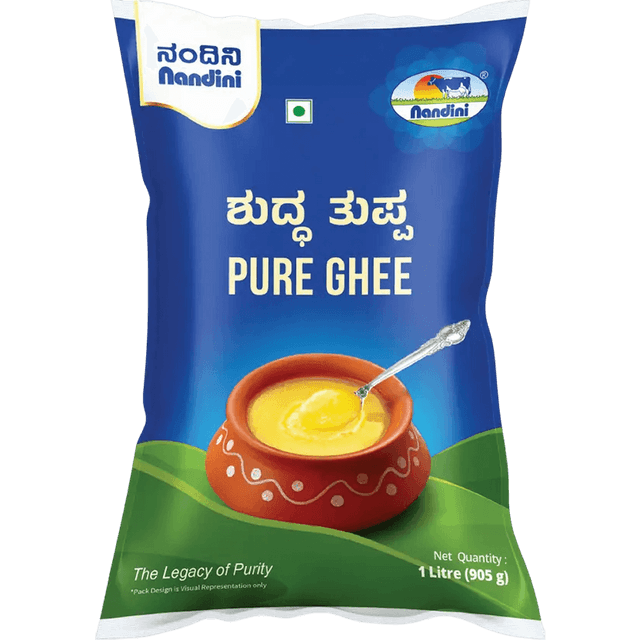 Nandini Pure Cow Ghee 1 L (Pouch)
