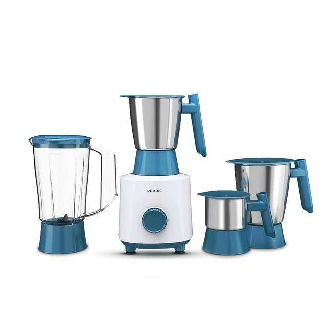 Philips HL7536/01-500 W Mixer Grinder with 4 Jar (3 Stainless Steel Jar +1 Blender Jars),