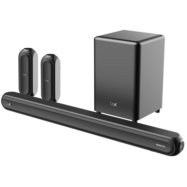 boAt Aavante Bar 3200D Soundbar with Dolby Audio,350W RMS Signature Sound,5.1 Channel,3D Surround Sound,