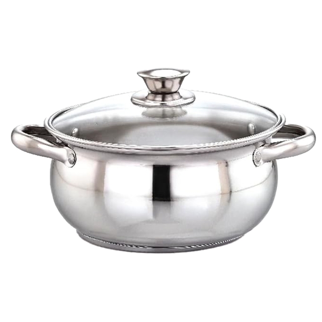 N - Duraa Stainless Steel with Steel Lid | Kitchen Cooking and Serving Bowl 500ml