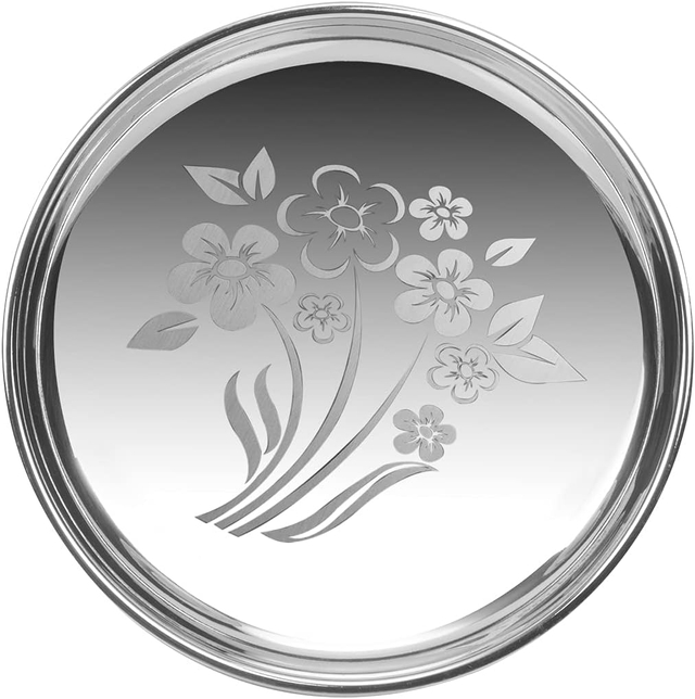 Stainless Steel Plate Laser Engraved Printed Designer (Set of 01)