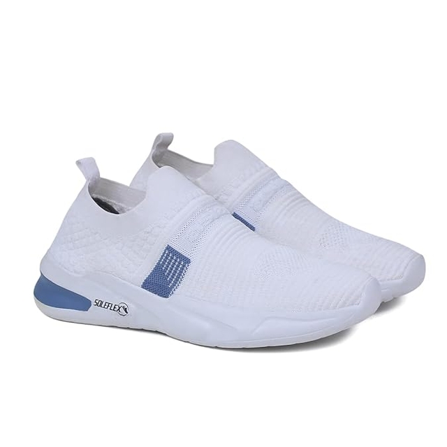 ASIAN Mens Hattrick-27 Walking Shoes For Men  (White, Blue ,)