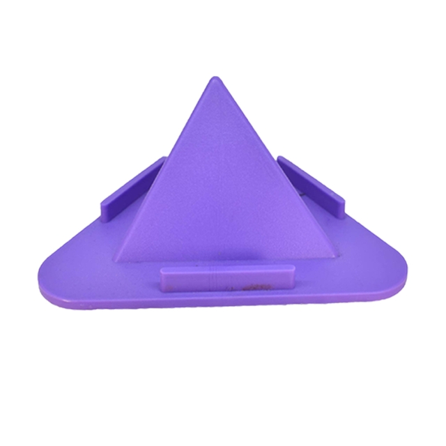 Portable Three-Sided Triangle Stand Mobile Paradise Pyramid Shape Mobile Holder (Pack of 2)