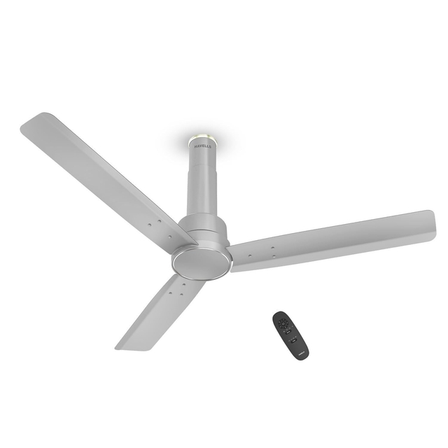 Havells 1200mm Elio BLDC Ceiling Fan | Remote Controlled, High Air Delivery Fan | 5 Star Rated, Upto 60% Energy Saving,(Grey)