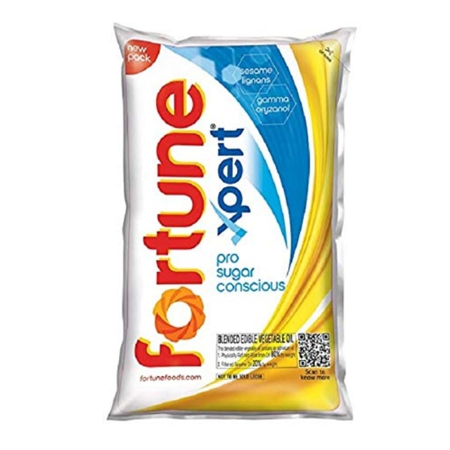 Fortune Xpert Pro Sugar Conscious Edible Oil, Pouch, 1 L