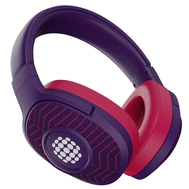 boAt Rockerz 550 Sunburn Edition with 50MM Drivers, 20 Hours Playback, Physical Noise Isolation and Soft Padded Earcups Over Ear Wireless Headphone (Techno Purple)