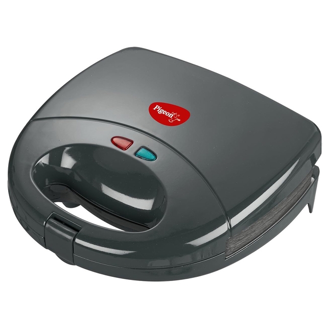Pigeon by Stovekraft Sandwich Maker | 3 in 1 | 750 Watt (Black) | Snack Maker | Bread Toaster | Grill | Waffle Maker | Detachable Plates