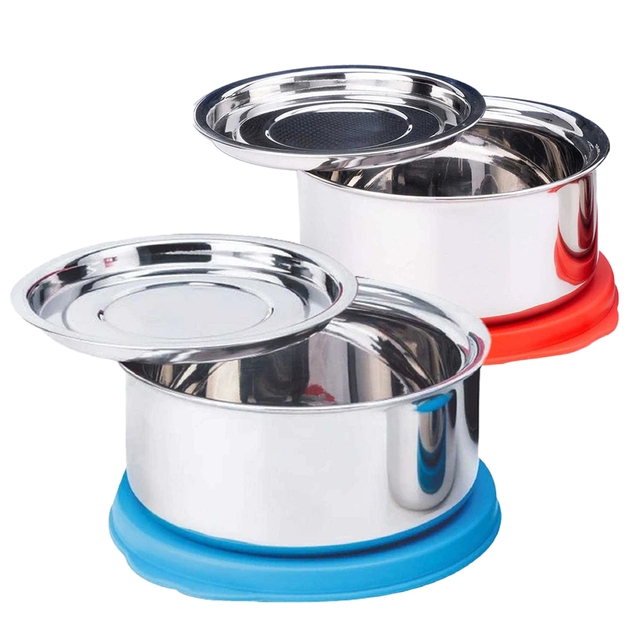 Signoraware Prime Stainless Steel Container 260ml Set of 2