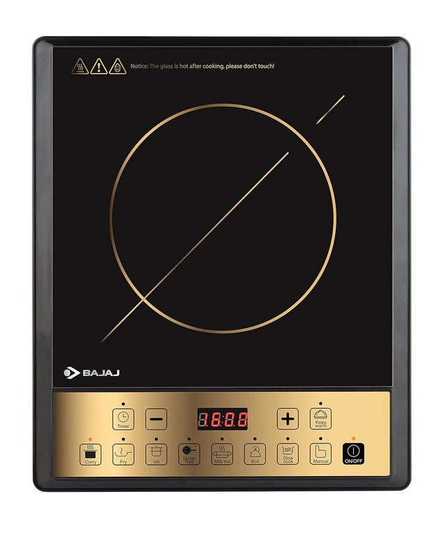 Bajaj ICX 190TS 1900W Induction Cooktop, Black