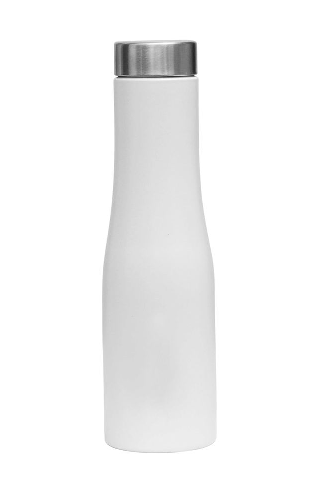 Tollboy Water Bottle (white), 1 Litre Stainless Steel Bottle for Fridge, School, Outdoor, Gym, Home and Office, BPA-Free, Non-Toxic, Easy-to-Clean