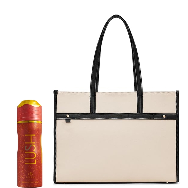 Bags for Women for Office Use & BIRRA Women's Lush Body Spray - 200 ml