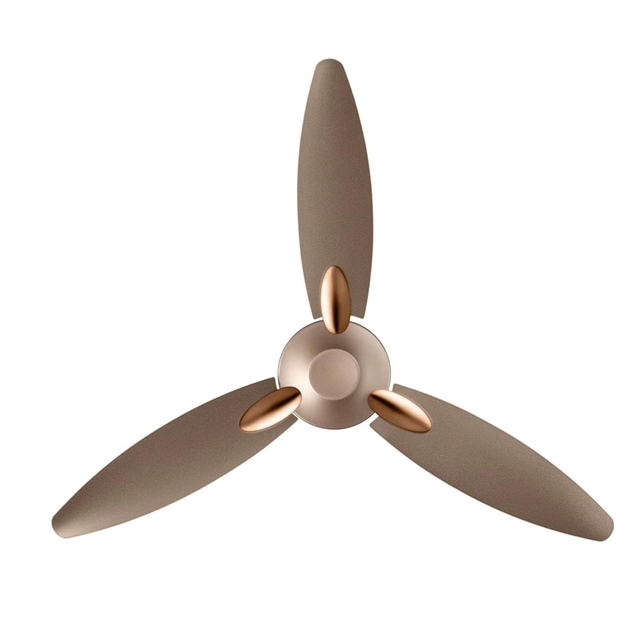 USHA Bloom Daffodil 1250mm|BEE Star Rated | Goodbye Dust Ceiling Fan(Sparkle Golden and Brown)