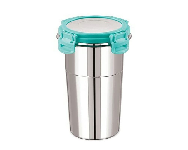 SmartQuick Presents Stainless Steel Tumbler for Traveling, Coffee, Tea, Beer, Milk, Lassi, Butter Milk Glass Tumbler with Airtight Lid Cap (400 ml) Multi color