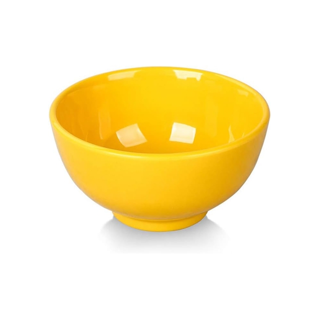 Small Bowls, Modern Design Yellow Colors, Ideal for Ice Cream, Snacks, Side Dish, Rice, Soup, and Kids Bowl, Pack of 4