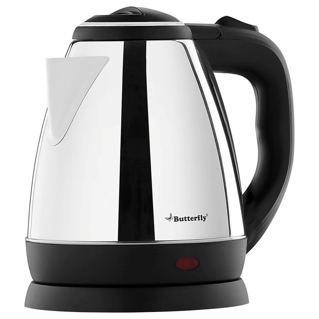 Butterfly EKN 1.5 Litre Stainless Steel Electric Kettle | 1500 W | 360� Swivel Power Base | Auto Shut Off | For Hot Water, Tea, Coffee, Noodles | Dry Boil Protection