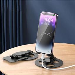 IVON Multifunctional Aluminum Mobile Stand and Tablet Stand with 360° Rotating Base & Ivon Wired in Earphone with Mic,IV - HF - 103 Free