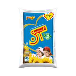 Sunpure Physically Refined Sunflower Oil 1 Litre | Healthiest Cooking Oil | Edible Cooking Oil