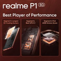 realme P1 5G (Phonix Red, 8GB RAM, 128GB Storage)