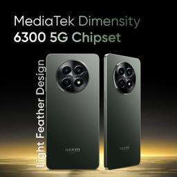 realme NARZO N65 5G (Deep Green 4GB RAM, 128GB Storage) India's 1st D6300 5G Chipset | Ultra Slim 190g Design | 120Hz Eye Comfort Display | 50MP AI Camera| Charger in The Box