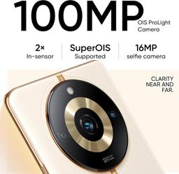 realme 11 Pro 5G (Sunrise Beige, 8GB RAM, 256GB Storage) | 120 Hz Curved Display | 100MP Prolight Camera | 7050 5G Dimensity | 67W SUPERVOOC | 12GB Dynamic RAM | Premier Vegan Leather Finish Design