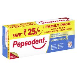 Pepsodent Germicheck 8 Actions, Whole Mouth Toothpaste With Anti-Germ Formula, Clove And Neem Oil, 500 g Family Pack