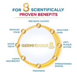 Pepsodent Germicheck 8 Actions, Whole Mouth Toothpaste With Anti-Germ Formula, Clove And Neem Oil, 500 g Family Pack
