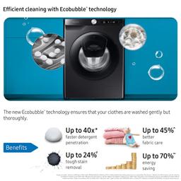 Samsung 9 kg, 5 Star, Eco Bubble Technology with Super Speed, AI Control , Wi-Fi, Digital Inverter Motor, Fully-Automatic Front Load Washing Machine