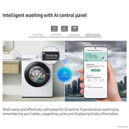 Samsung 9 kg, 5 Star, Eco Bubble Technology with Super Speed, AI Control , Wi-Fi, Digital Inverter Motor, Fully-Automatic Front Load Washing Machine