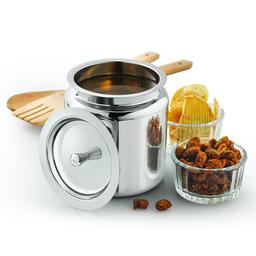 Stainless Steel Ghee Pot, Oil Pot, Ghee Storage Container, With Steel Lid, Capacity 450 ml