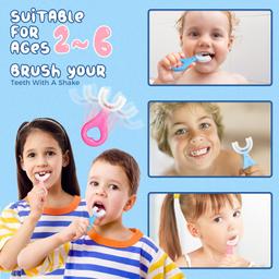 Oral B Soft Sensitive Whitening Toothbrush - 4 Pieces Get 3 Pieces Children U Shape Toothbrush Combo