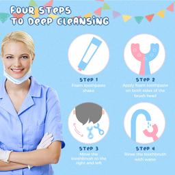 Oral B Soft Sensitive Whitening Toothbrush - 4 Pieces Get 3 Pieces Children U Shape Toothbrush Combo