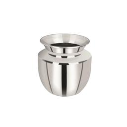 Heavy gauge Stainless Steel Dinner Set 4-Pcs. (1 Plate,/2 Cups,Stainless Steel Water Storage/Chambu