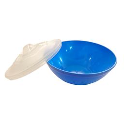 SignoraWare Lock 'N' Store Square High Microwave Oven Borosilicate Safe Glass Container (1200 ml, Transparent, Food Grade) & Serving Bowl Light Weight Salad Bowl Free