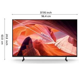 Sony Bravia 108 cm (43 inches) 4K Ultra HD Smart LED Google TV KD-43X80L (Black)
