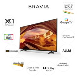 Sony Bravia 139 cm (55 inches) 4K Ultra HD Smart LED Google TV KD-55X75L (Black)