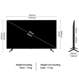 Samsung 108 cm (43 inches) Crystal iSmart 4K Ultra HD Smart LED TV UA43CUE60AKLXL (Black)