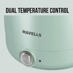 Havells Capture 1.2 Litre Multi Cook Kettle with Steamer 650 Watt (Green)