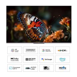 Panasonic 139cm (55 Inches) 4K Ultra HD Smart Google LED TV TH-55MX800DX (Black)