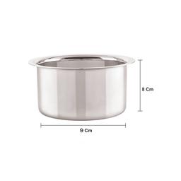Stainless Steel Induction Bottom Milk boiling vessel 1.5 Litre,& Sparsh Premium Badam Milk Powder 200g (Buy 1 Get 1 Free)