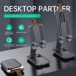 IVON Cell Phone Stand, Portable Fully Foldable Cell Phone Holder,Buy Get Stylish Pyramid Shape Mobile Holder Free