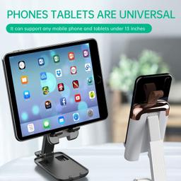 IVON Cell Phone Stand, Portable Fully Foldable Cell Phone Holder,Buy Get Stylish Pyramid Shape Mobile Holder Free